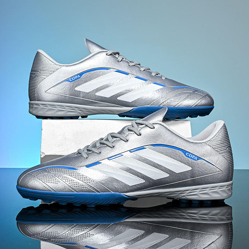 Tenis de Fútbol de Caña Baja para Entrenamiento Tacos Largos y TF Suela TPU y Gamuza Ligero image 16