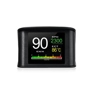 Avtomobil HUD Head-Up Displey Yüksək Dəqiqlikli OBD Portativ LCD Sürücülük Kompüter Ekranı P10