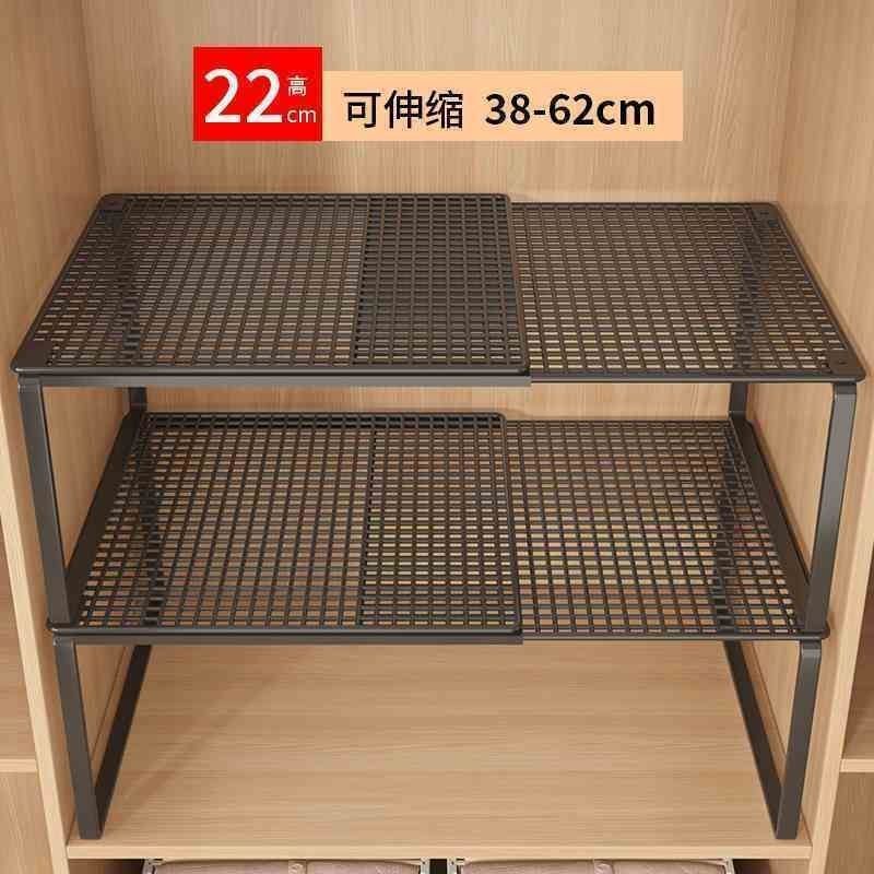 衣柜分层隔板收纳神器柜子橱柜内可伸缩置物架衣橱鞋柜隔断整理板|undefined