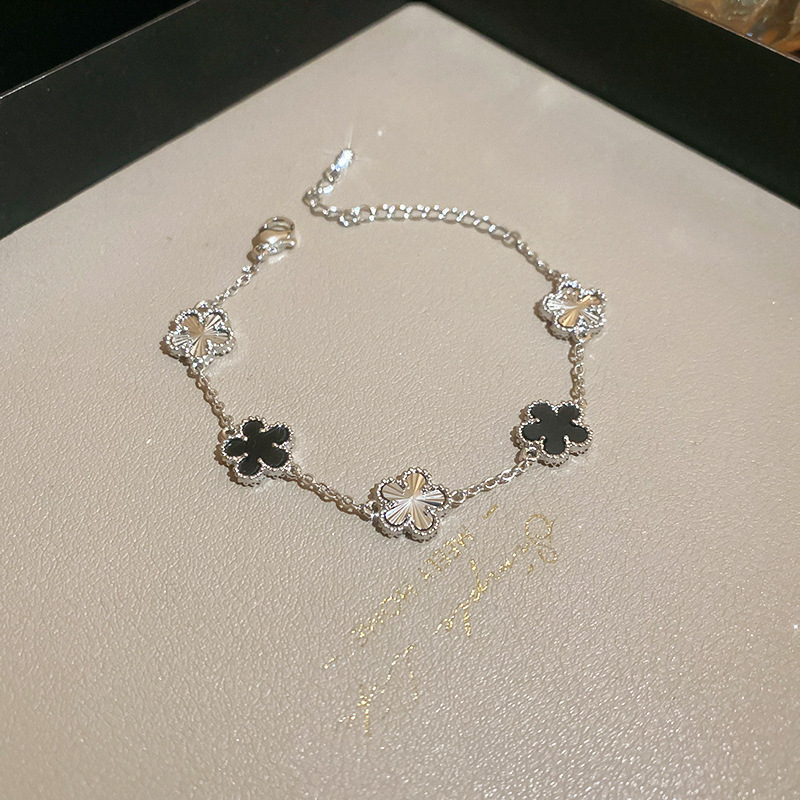 法式双层贝母爱心吊坠手链轻奢高级感手环精致时尚手饰设计感小众|undefined