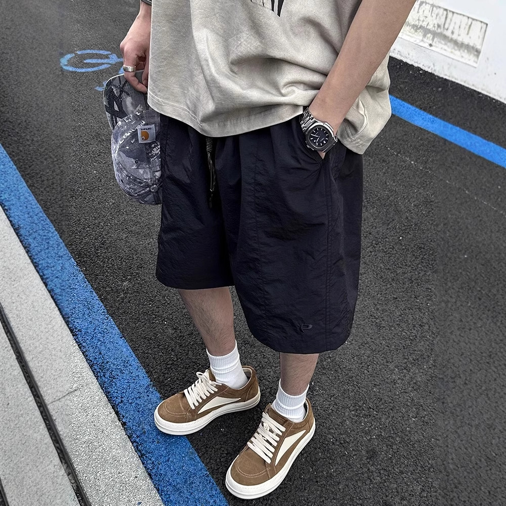Japanese Retro Tooling Quick-drying Shorts Men's Summer Loose Casual Pants Niche Design Sports Straight Pants