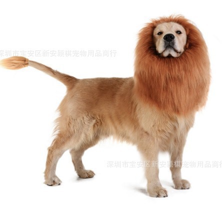 Cross-border pet dog lion head dog costume Halloween costume dog…