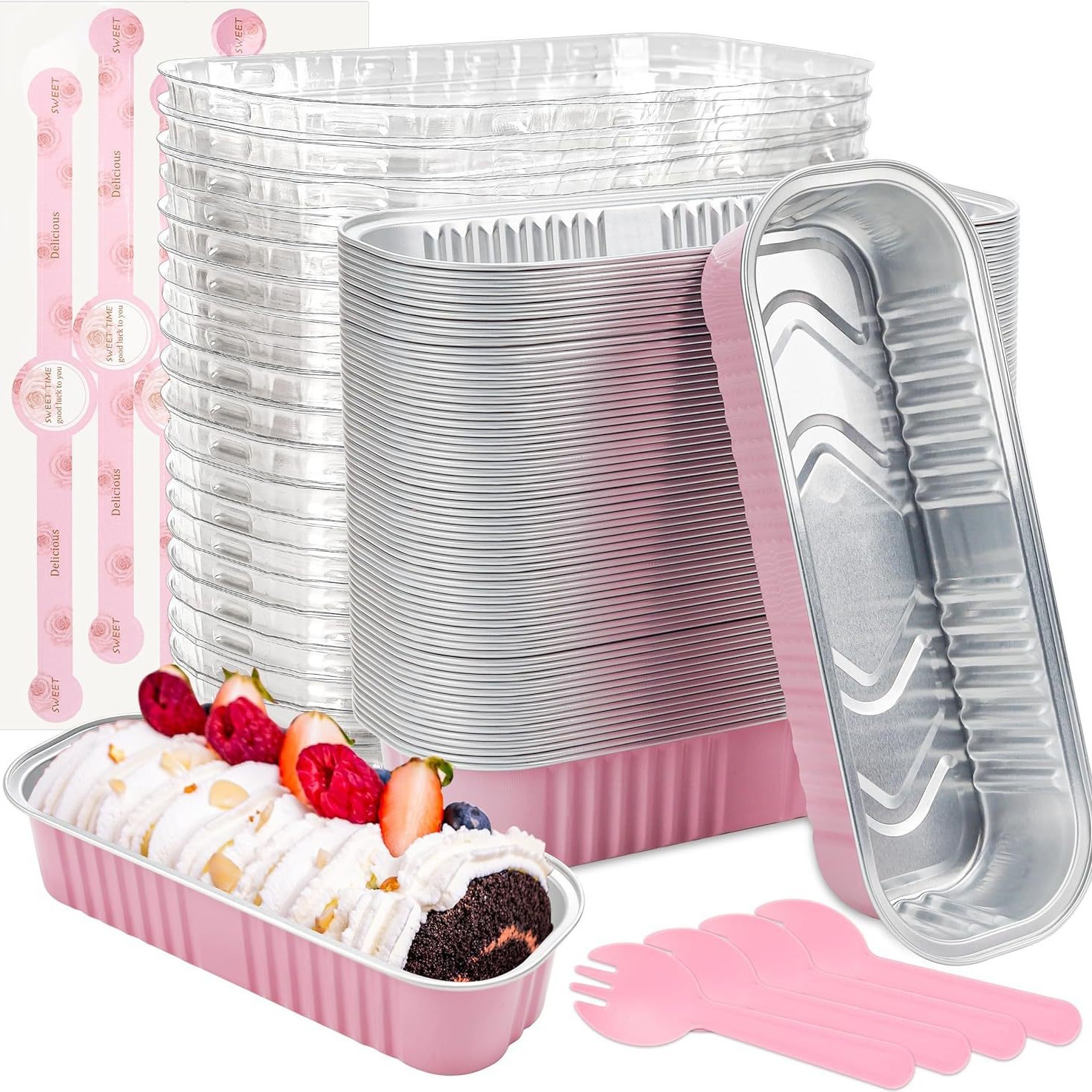 Embalaje transfronterizo caja de papel de aluminio aire freidora especial horno horneado bandeja de horneado rectangular caja de queso durian image 6