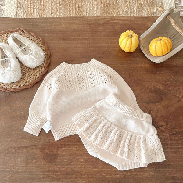 Autumn knitted set girl's