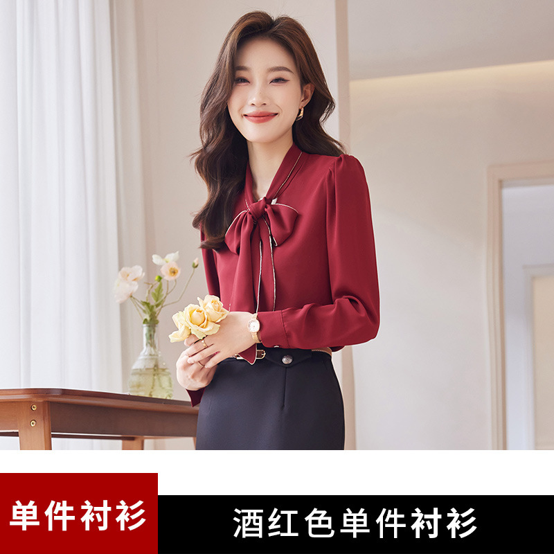 Burgundy shirt YZH6607