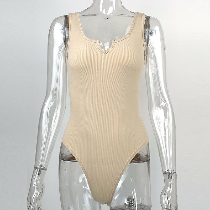 Amazon Europa y América transfronteriza de verano de las nuevas mujeres Sexy Slim fit pequeño V-cuello chaleco mono image 9