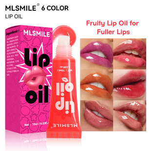 Cross-border Strawberry Fruit Lip Gloss Lip Balm Hydrating Moisturizing Mirror Liquid Lipstick Color Changing Lip Lip Oil