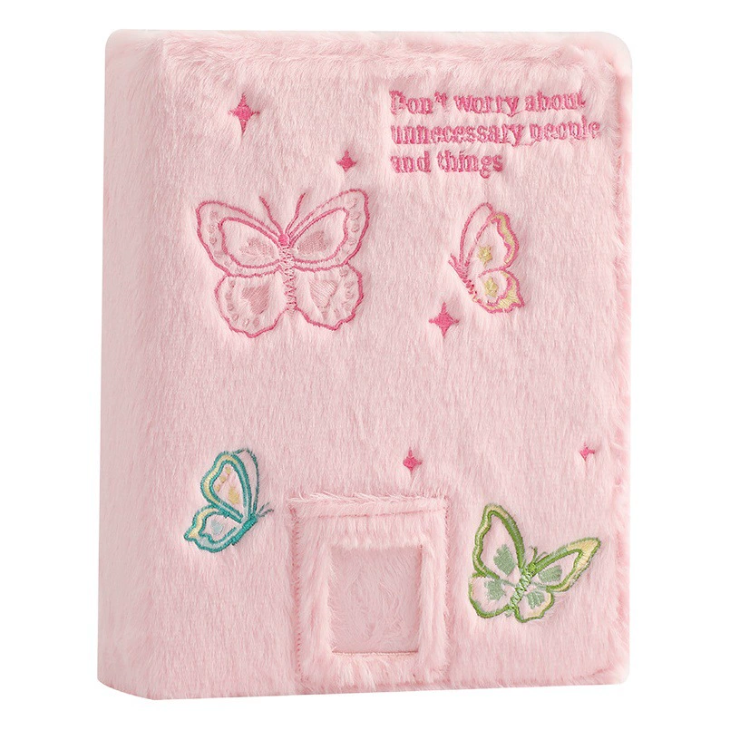 Hisocute оригинальная плюшевая карточная книга с бабочкой A5 Star Girl фотоальбом с шестью отверстиями с вкладными листами 3-дюймовая 5-дюймовая книга для хранения