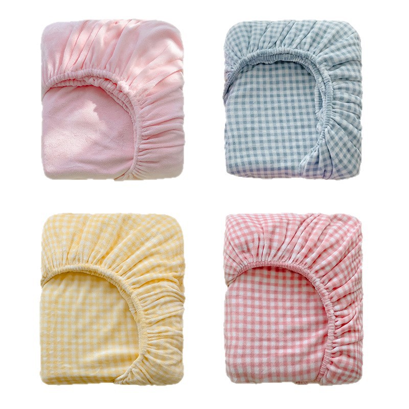 A clase madre y bebé leche cama de lana de una sola pieza de invierno engrosado cama de lana de lana de tres piezas cubierta protectora de sábanas