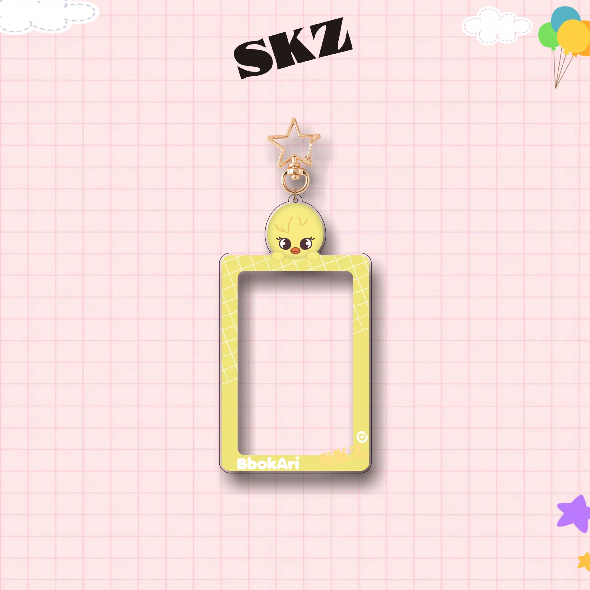 Ключодержатель acrylic StrayKids серии SKZOO, фото-рамка, набор маленьких карточек, звезда вокруг звезды