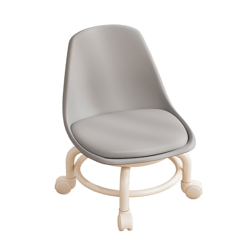 Taburete pequeño con rueda universal, sala de estar para el hogar, polea, taburete bajo, banco, taburete para asiento, moderno, bolso suave, respaldo, silla pequeña, taburete para sofá