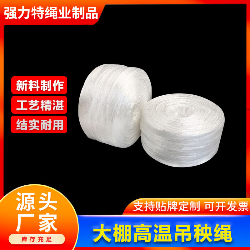 耐高温大棚吊绳吊线 吊蔓绳捆扎绳 白色塑料绳蔬菜吊秧绳厂家直销