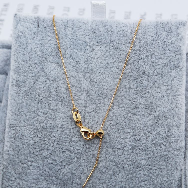 Titanium steel bathing O-shaped chain strip finished chain with pin wearable bead belt adjustable universal necklace handmade diy accessories