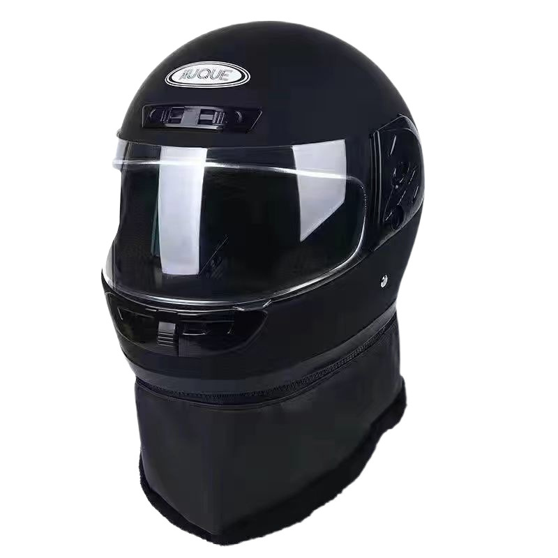 Casco de otoño y invierno anti-níma de cuatro estaciones caliente vehículo eléctrico para hombres y mujeres casco completo de seguridad tipo cubierto anti-fría medio casco para montar