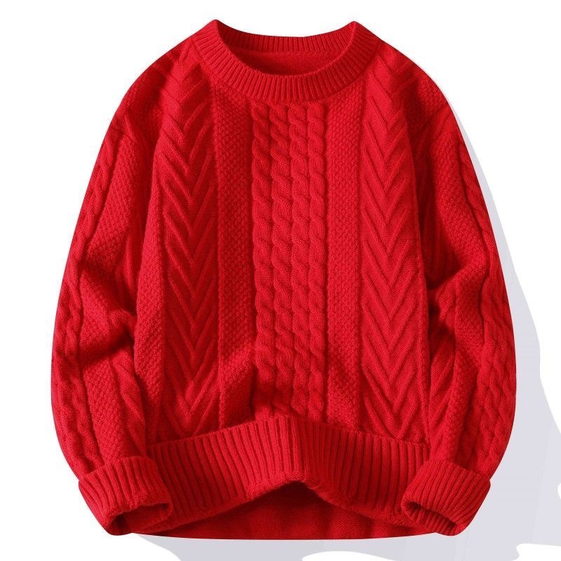 Autumn and Winter Popular Warm Solid Color Round Neck Twist Knitwear for Men and Women, Trendy, Fashionable and Versatile Sweaters Autumn and Winter Popular Warm Solid Color Round Neck Twist Knitwear for Men and Women, Trendy, Fashionable and Versatile Sweaters