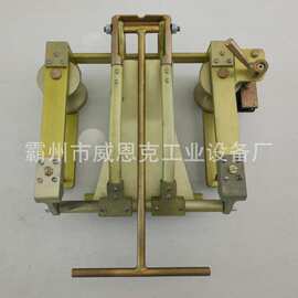 检修作业线路施工放线滑车带刹车框架式高空作业铝合金单线飞车
