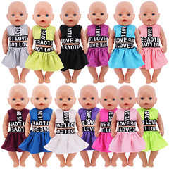 Cross-border new 18-inch American girl doll accessories short-sleeved summer casual set outdoor sports clothing wholesale
