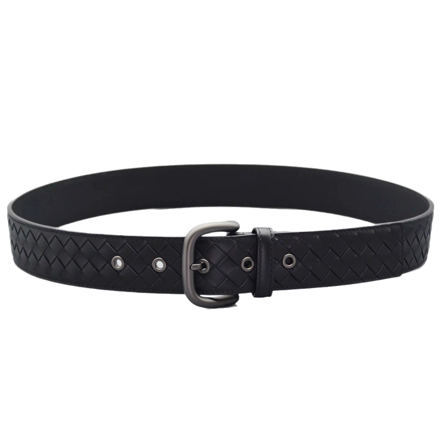Leather belt, universal woven suit, jeans