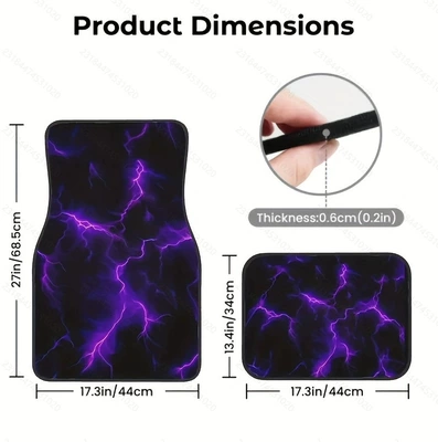Cross-Border Amazon American Crystal Velvet Car – Avtomobil döşəmə paspasları - new-car-floor-mats-90-3344cm-two-piece-set