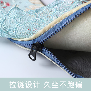 European Style Lace Toilet Cushion Toilet Household Sense Toilet Set Four Seasons Universal Zipper Toilet Set Cushion Cloud