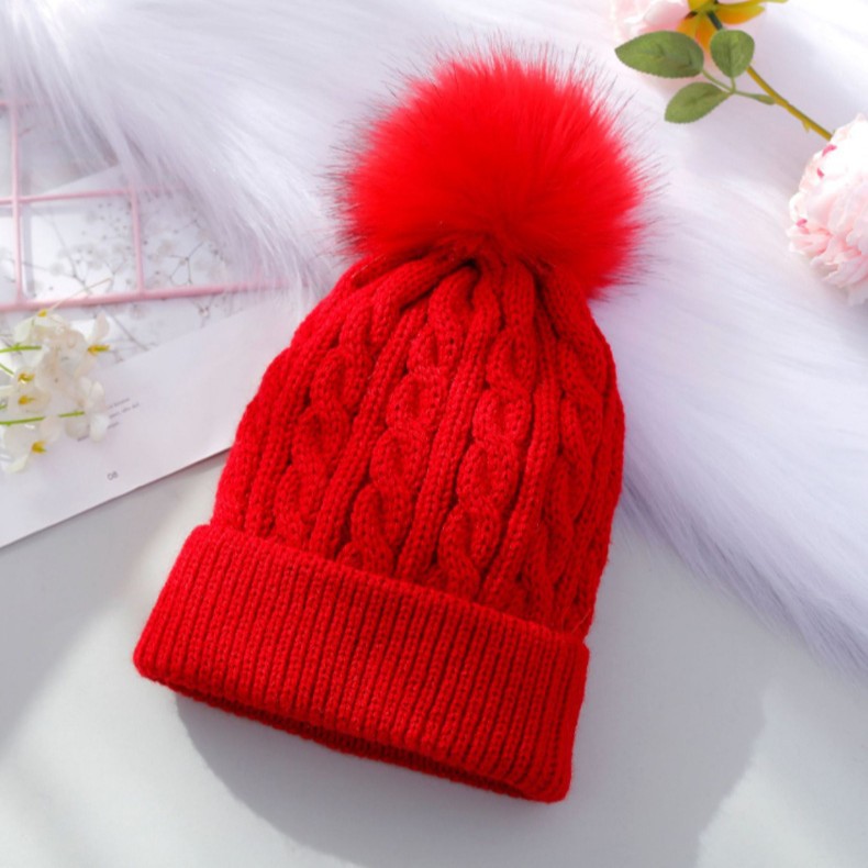 Gorro de lana tejido para niños de acrílico, térmico y a prueba de viento, para otoño e invierno image 6