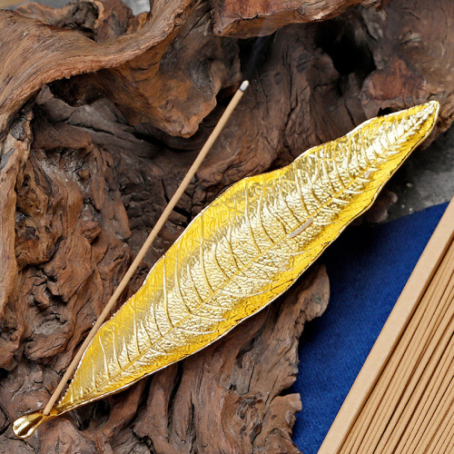 Thread incense burner, horizontal incense burner, various styles, creative retro incense burner ornaments, aromatherapy burner, black sandalwood alloy thread incense burner