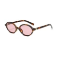 Tortoiseshell Frame, Pink Lens