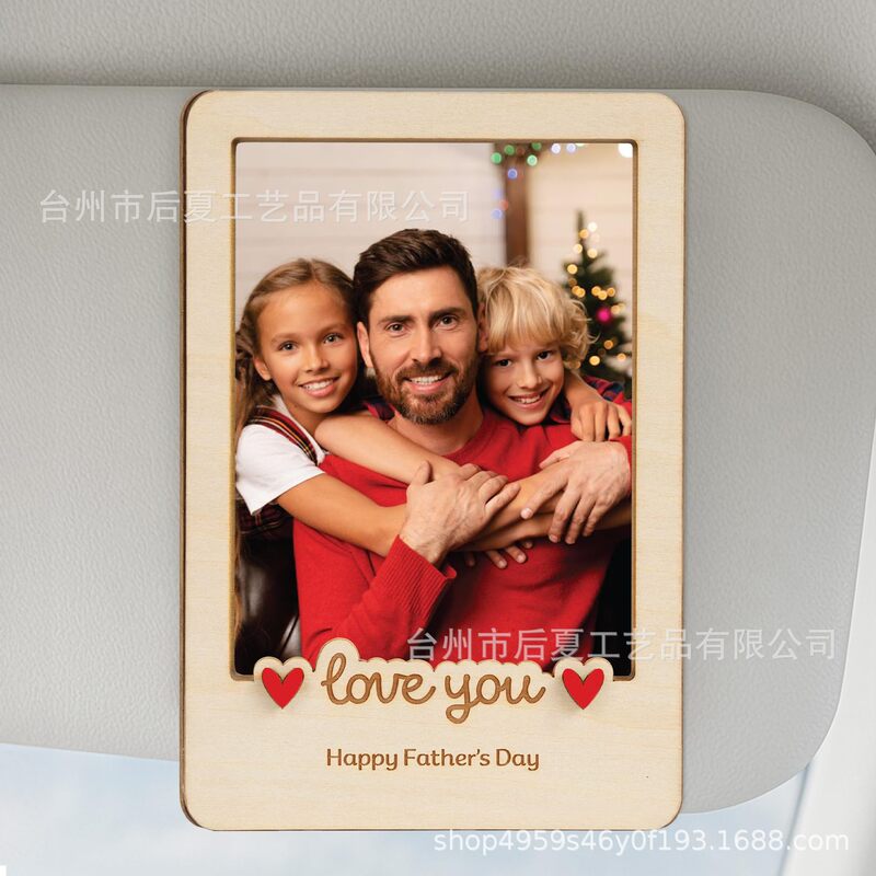 Cross-Border Mother's and Father's Day Gift Wooden Simple Photo Frame Creative Holiday Desktop Vertical Wooden Decoration Ornament Cross-Border Mother's and Father's Day Gift Wooden Simple Photo Frame Creative Holiday Desktop Vertical Wooden Decoration Ornament