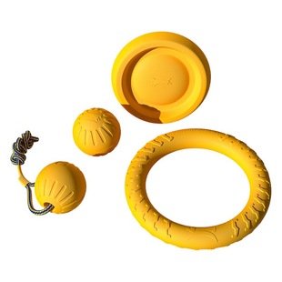 Dog Toy large dog ring Frisbee side animal sound pull ring molar bite-resistant relieving stuffy artifact pet toy