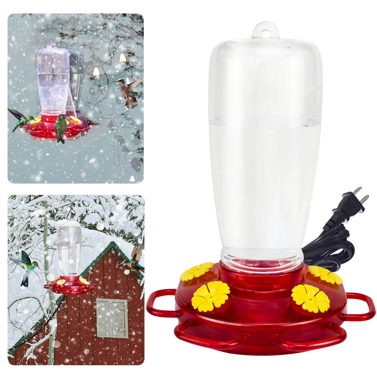 Наружная подвеска с подогревом зимой адсорбционная кормление птиц двор сад против муравьев колибри питатель воды