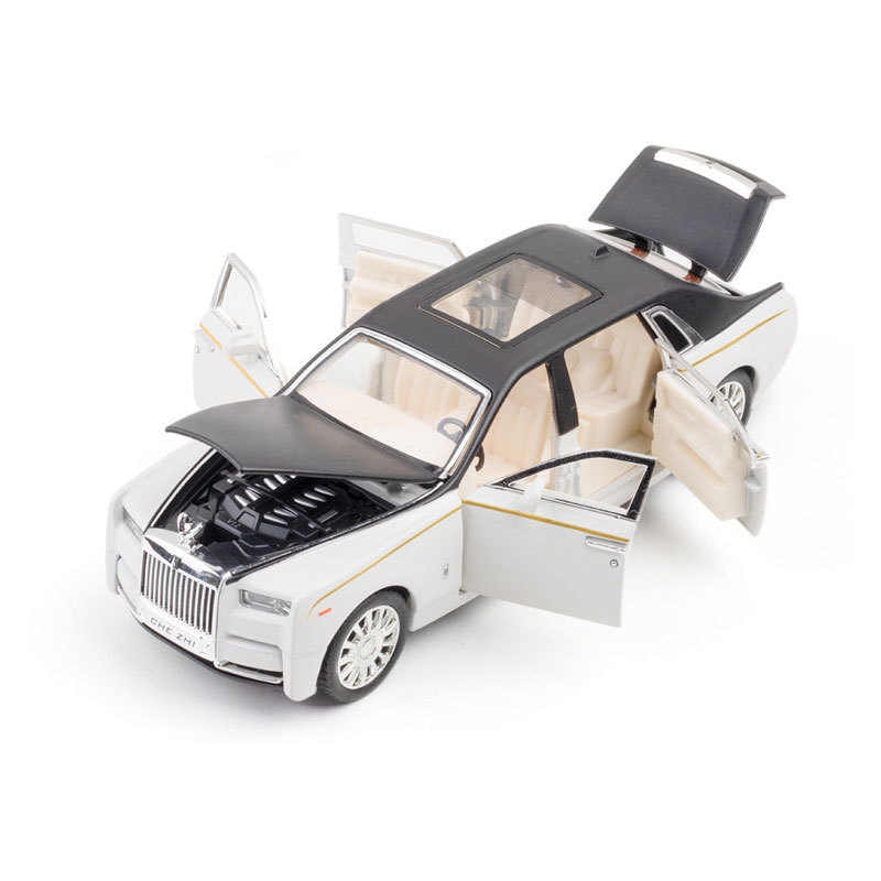 車は1:32ロールスロイス * 幻影がドアを開ける合金の音光に力を入れて自動車模型の子供のおもちゃをシミュレートする|undefined
