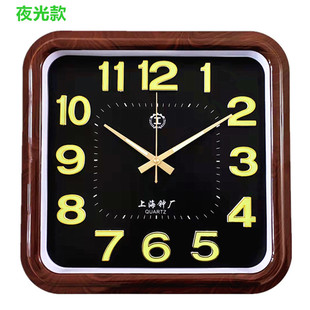 Shanghai Clock Square Luminous Wall Clock Bedroom Living Room Quiet Wall Watch Stereo Large Digital 3D Fashion Quartz Clock