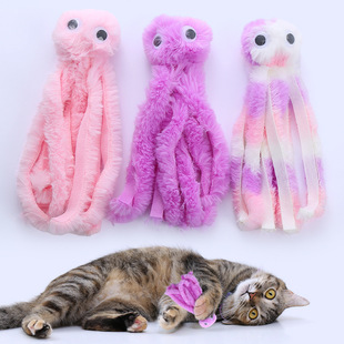 Cross-border Pet Products Factory Octopus Cat Fun Stick Xiao Mao Kitty Molar Cat Toy Stuffy Bite Cat Toy
