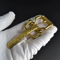 Оригинальные подлинные товары, винтажные женские пряжки из чистой меди, резная пряжка для ремня, небольшой размер 30, аксессуары для сплошной пряжки ремня