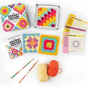 Cross-Border Popular the Granny Square Card Deck DIY Granny Knitting Pattern Set