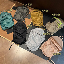 0426x6~户外多功能登山露营轻便刺绣大容量双肩包男女同款