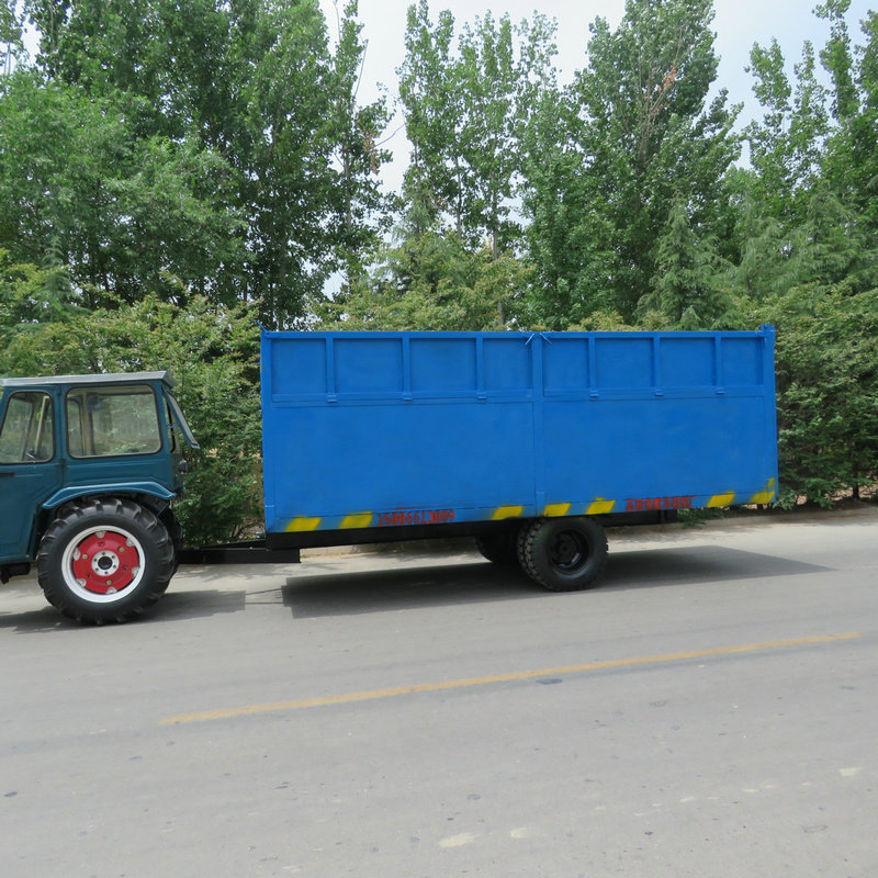 厂家供应 10吨农用拖车 半挂装卸液压拖车 厢式拖车