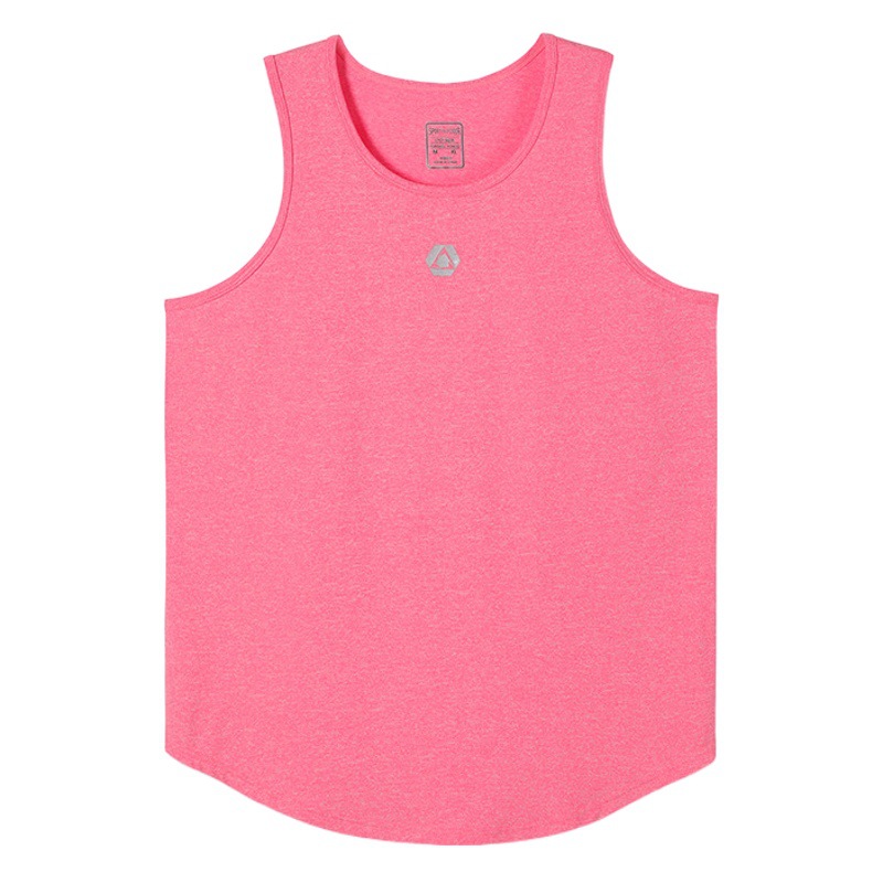 Verano de los hombres corriendo entrenamiento sin mangas de secado rápido ropa deportiva fitness hielo seda delgada suelta chaleco superior en stock impreso