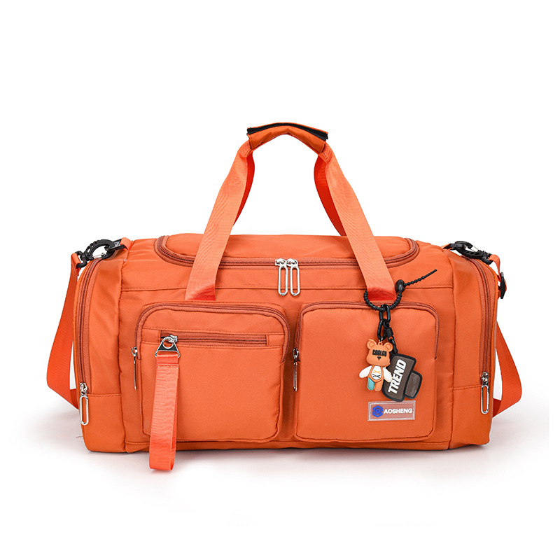 Bolsa de fitness de gran capacidad para viajes transfronterizos, modelo nuevo 2025, bolsa de viaje de corta distancia, bolsa multifuncional con separación de seco y húmedo, bolsa de equipaje compartimentada