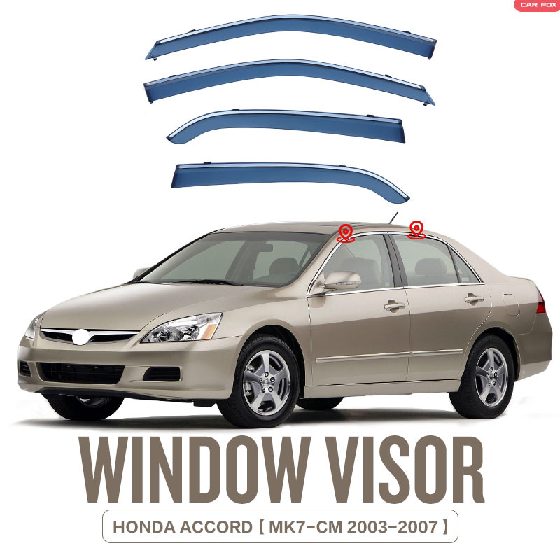 Suitable for Honda Accord Window Visor, Side Window Deflector, Rain Shield