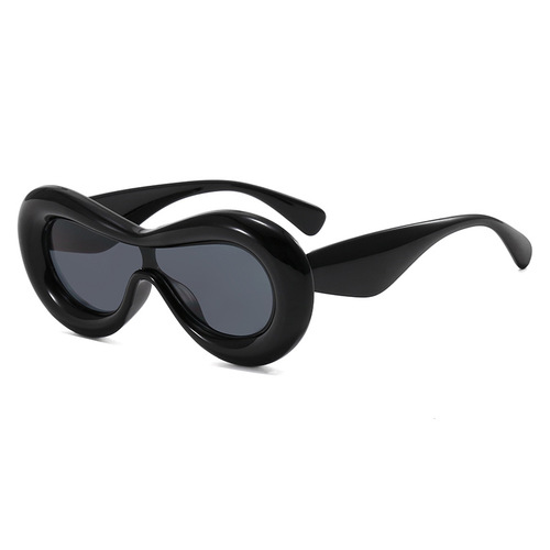  New One-piece Fashion Sunglasses Hip-Hop Dance Party Personality Trend European and American Fashion Wear Sunglasses Candy Glasses