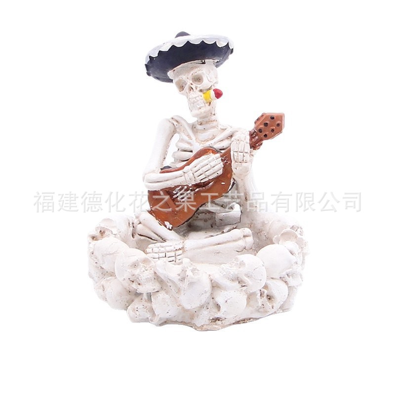 Cenicero de calavera de resina transfronteriza, regalo de cráneo personalizado, regalo de novio del día del padre, accesorios de Halloween