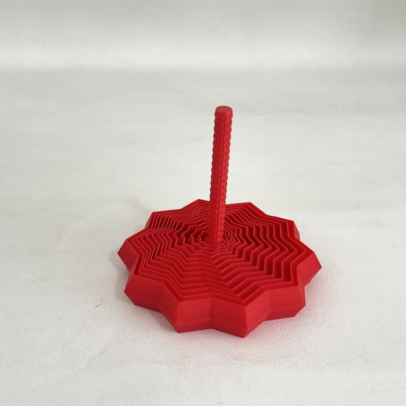 跨境爆品减压星形玩具带有手柄十角边的指尖解压玩具萝卜塔玩具|undefined