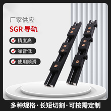 量大优惠内置双轴心直线导轨SGR10 15N 20 25 35锁紧滑块岛台滑轨