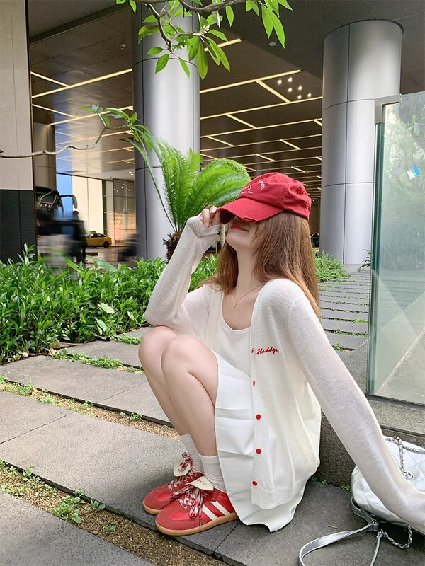 韓国白薄い日焼け止めニットカーディガン女性の夏のサスペンダーアウターブラウスショートコートトップ|undefined