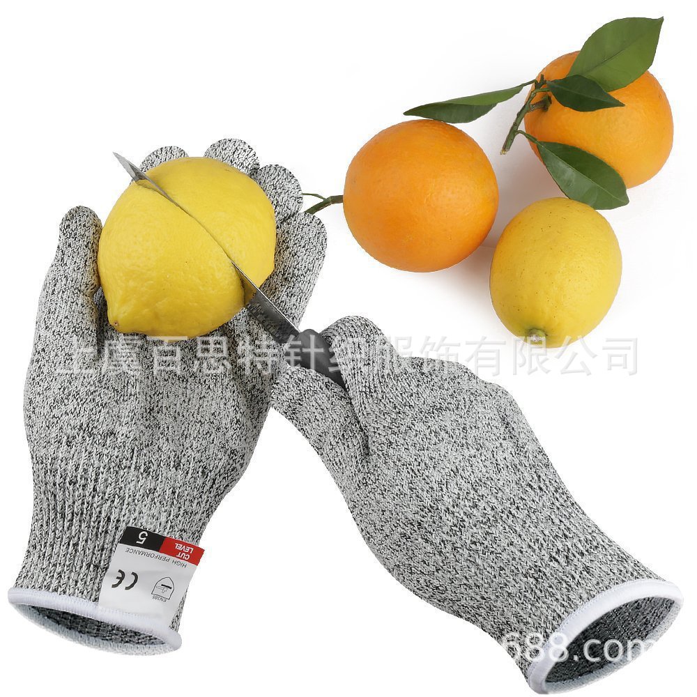 户外搬运安全防护5级HPPE防切割手套男女通用款式厨房屠宰场