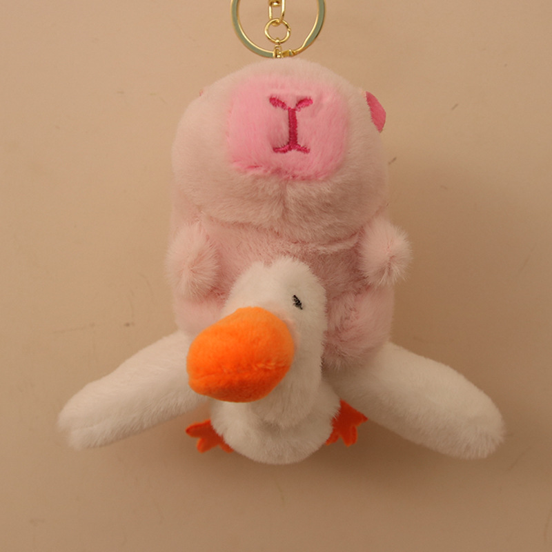 Nueva línea de tracción Kapibala muñeca peluche cachorro capibara gran ganso Kapibala muñeca bolso colgante