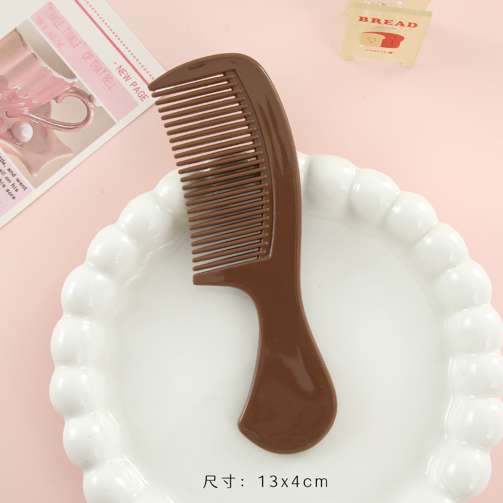 Nuevo mini peine simple portátil lindos peine de peluquería de plástico casero peinado de cabello largo para mujeres peinado recto