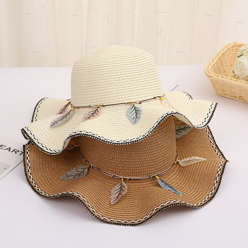 Femmes Pastorale Style Simple Bloc De Couleur Avant-toit Plat Chapeau De Paille display picture 2