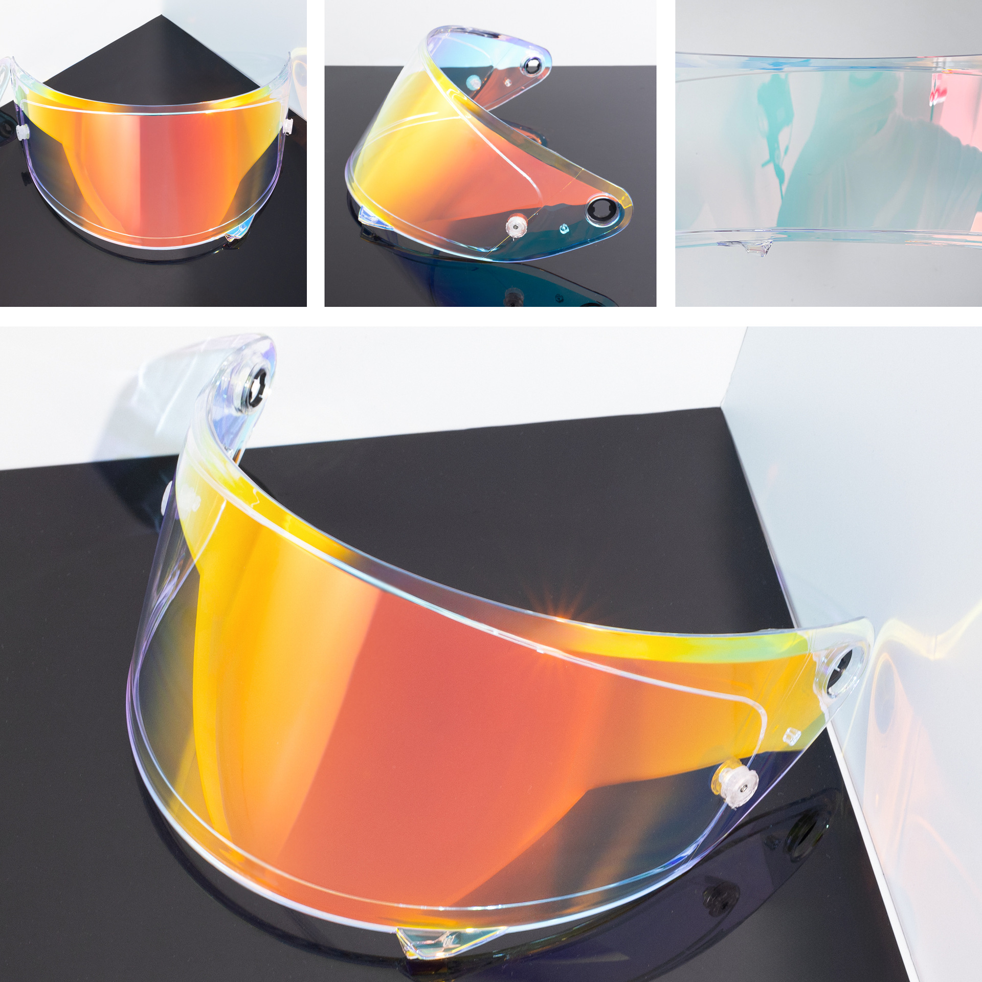 Motorcycle helmet visor compatible with HJ35 Rpha 1N, RPHA 1, RPHA 1 V2 Carbon helmets